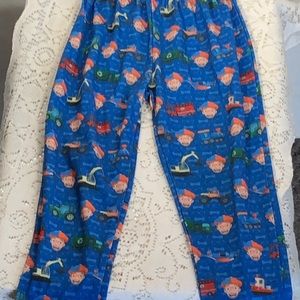 Blippi - Jammy pants…trucks, bulldozers, fire trucks, planes, tractors. Size 2T